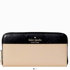 KATE SPADE STACI CONTINENTAL WALLET LARGE- WARM BEIGE